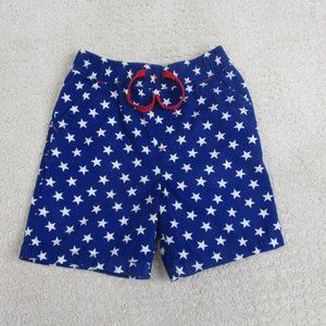 JK Swim Trunks Boys 4T American Flag Drawstring Comfortable Lightweight